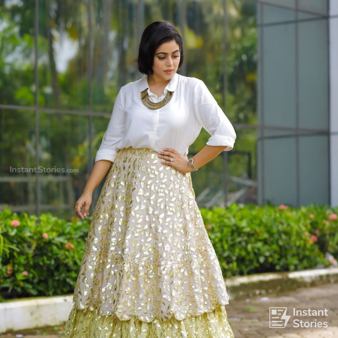 Shamna Kasim (Poorna) Hot HD Photoshoot Photos in White & Pink Dress (1080p) (16492) - Shamna Kasim (Poorna)